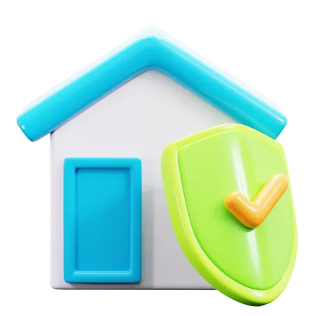 Home insurance  3D Icon