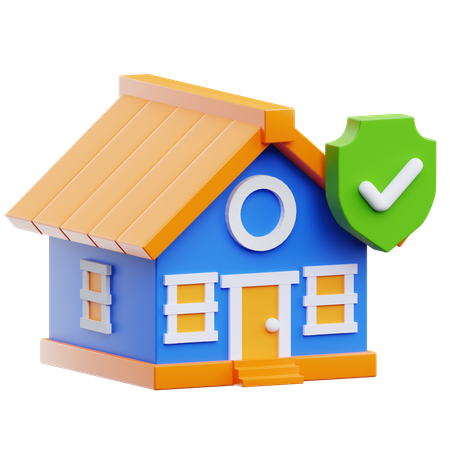 Home Insurance  3D Icon