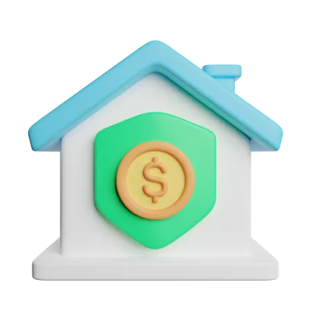 Home Insurance Protection 3D Icon