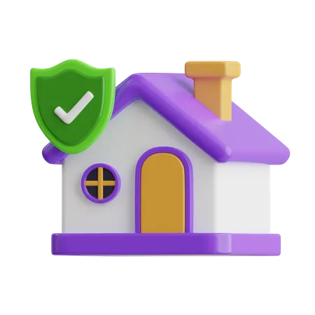 Home Insurance  3D Icon