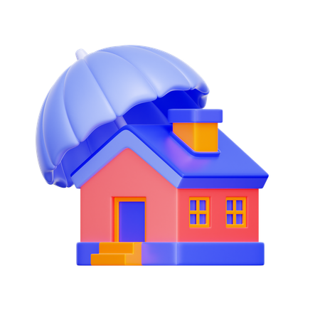 Home Insurance Protection  3D Icon
