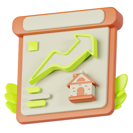 Home Investment Increases  3D Icon