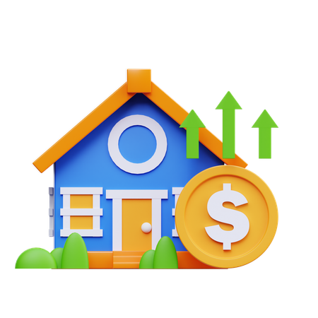Home Investment Profit  3D Icon