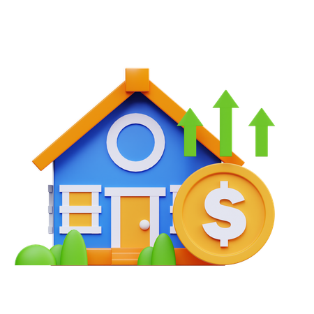 Home Investment Profit  3D Icon