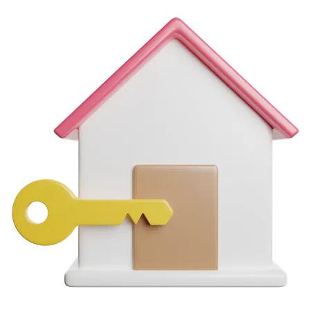 Rent House Property 3D Icon