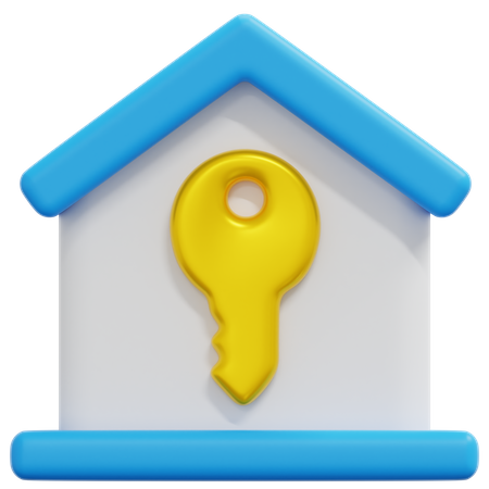 Home Key  3D Icon