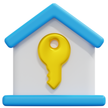 Home Key  3D Icon
