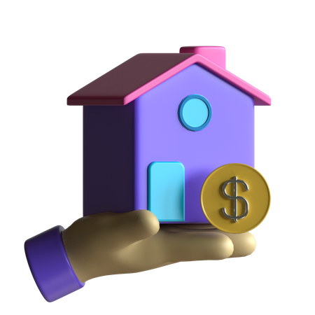 Home Loan 3D Illustration