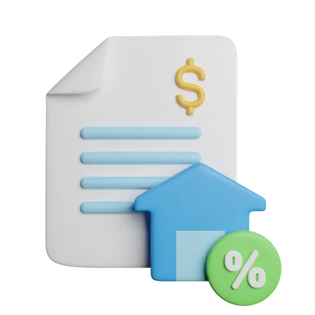 Home Loan Property 3D Icon