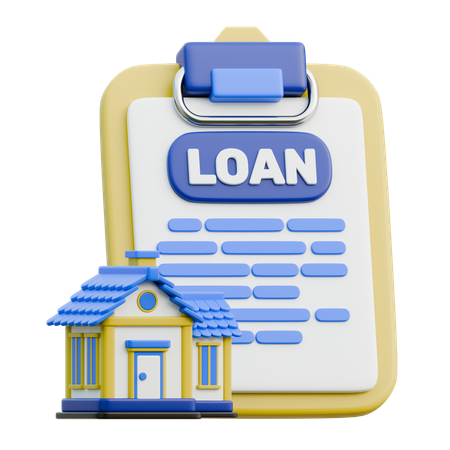 Home Loan Application  3D Icon