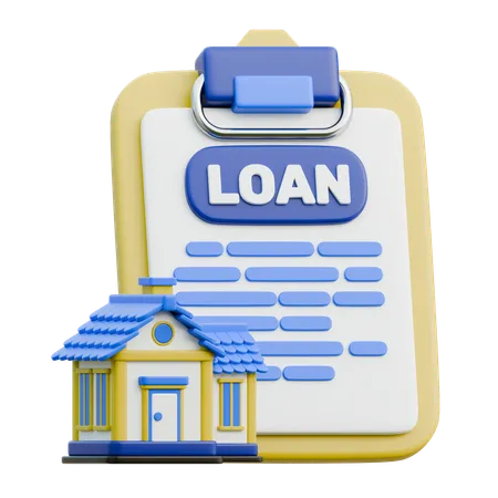 Home Loan Application  3D Icon