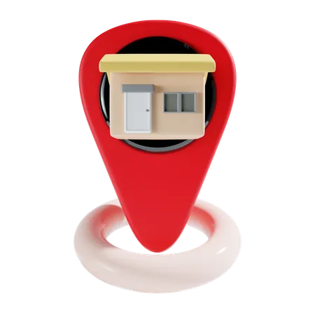 Home Location 3 D Icon 3D Icon