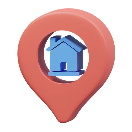 Home Location  3D Icon