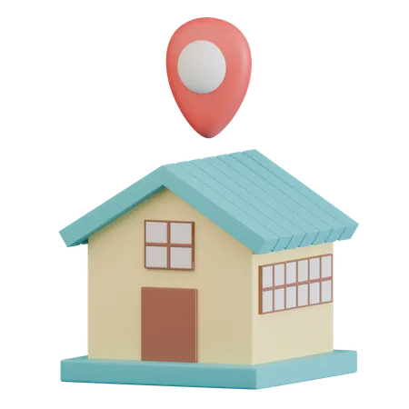 집 위치  3D Icon