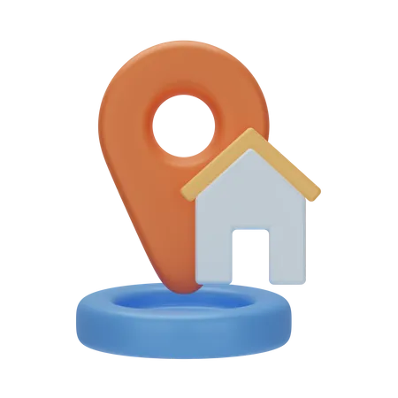 Home Location  3D Icon