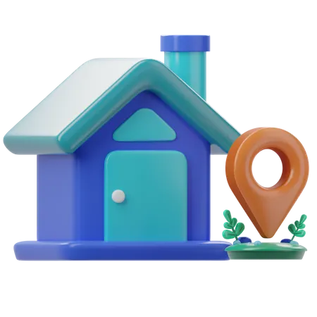 Home Location  3D Icon