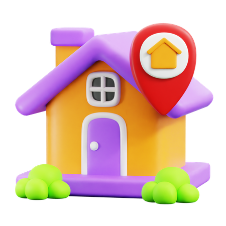 Home location  3D Icon