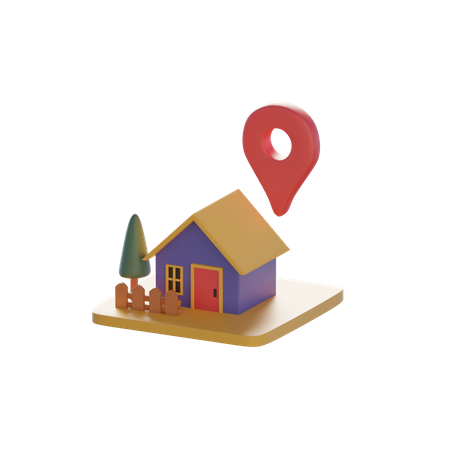 Home Location  3D Icon