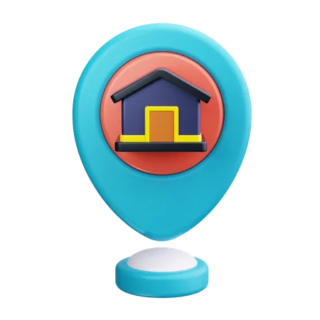 Home Location  3D Icon