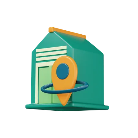 Home Location  3D Icon