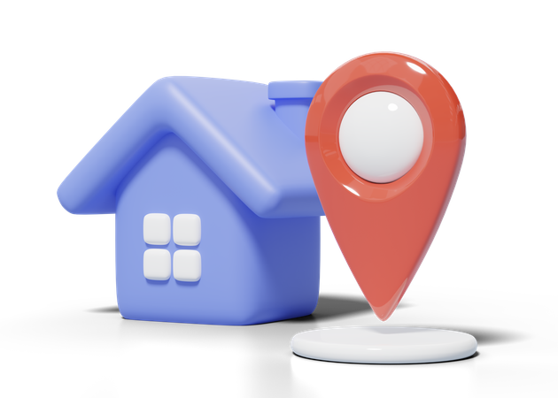 Home Location  3D Icon