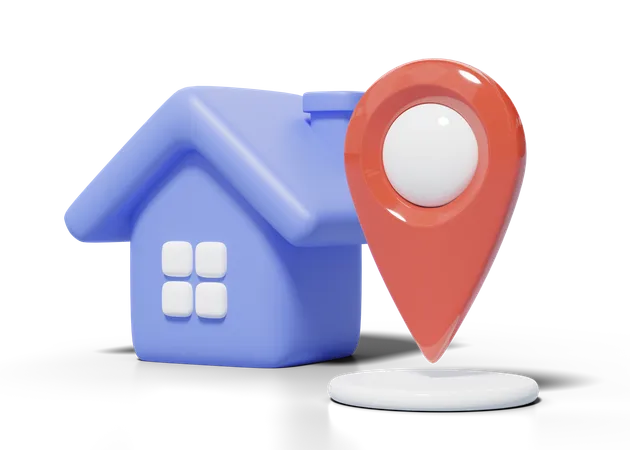 Home Location  3D Icon