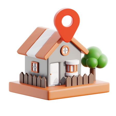 Home location  3D Icon