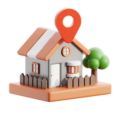 Home location  3D Icon