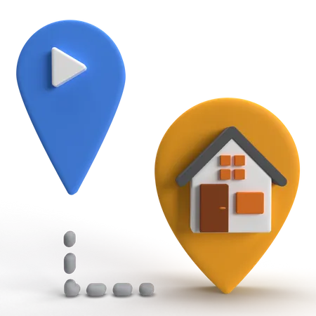 Home Location  3D Icon