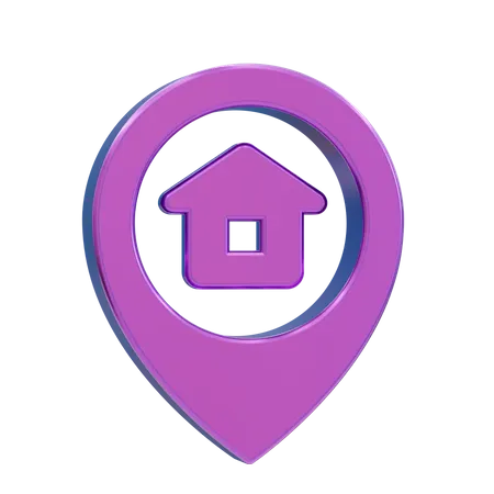 Home Location  3D Icon