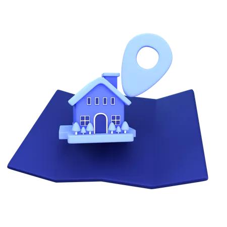 Home Location  3D Icon