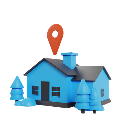 Home Location  3D Icon