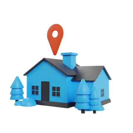 Home Location  3D Icon