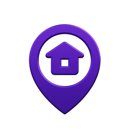 Home location  3D Icon