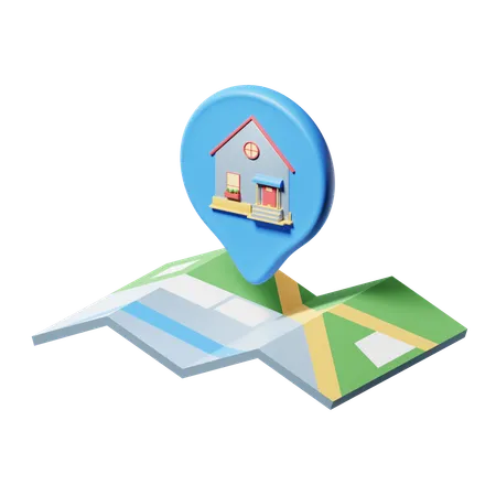 Home Location  3D Icon