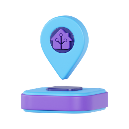 Home Location  3D Icon