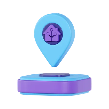 Home Location  3D Icon