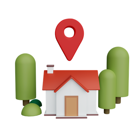 Home Location  3D Icon