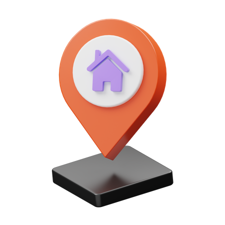 Home Location  3D Illustration