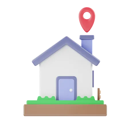 Home Location  3D Illustration