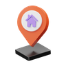 3d home location logo