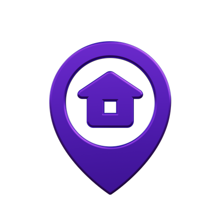Home location  3D Icon