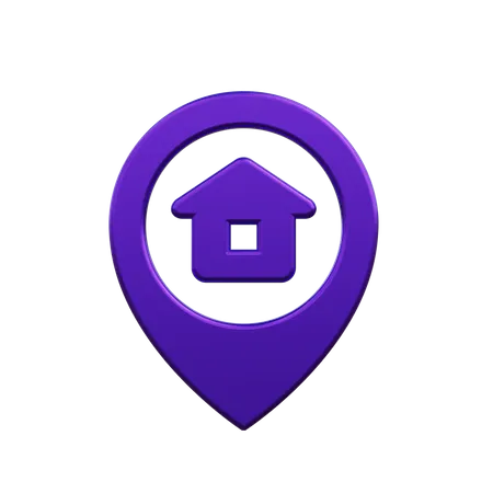Home Location Map 3D Icon