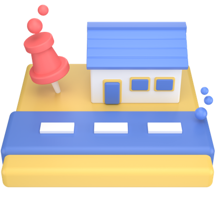 Home location  3D Icon