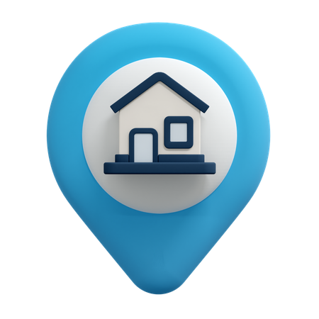 Home Location Pin  3D Icon