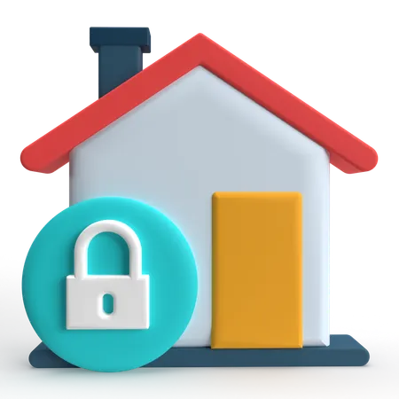 Home Lock  3D Icon