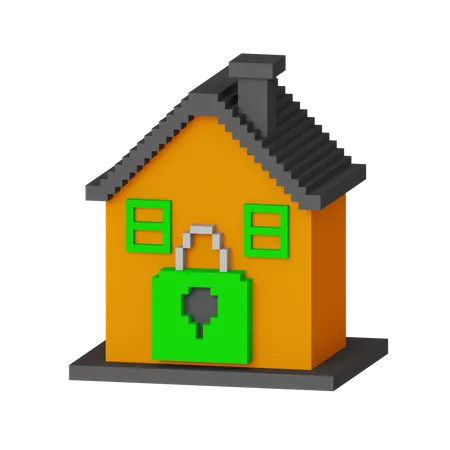 Home Lock  3D Icon