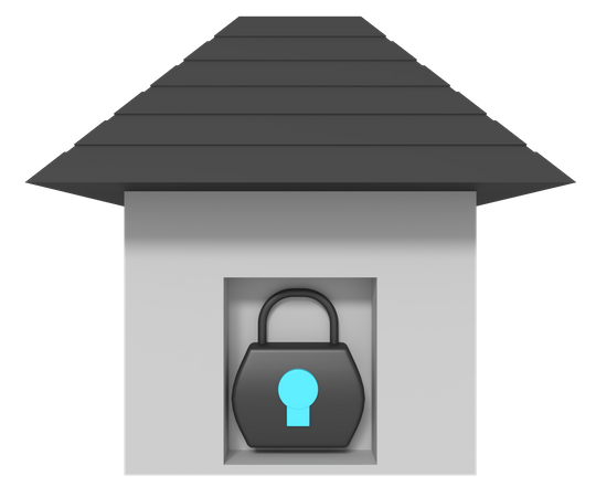 Home Lock  3D Icon