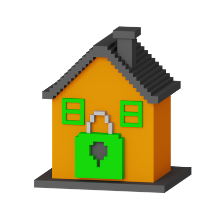Home Lock  3D Icon