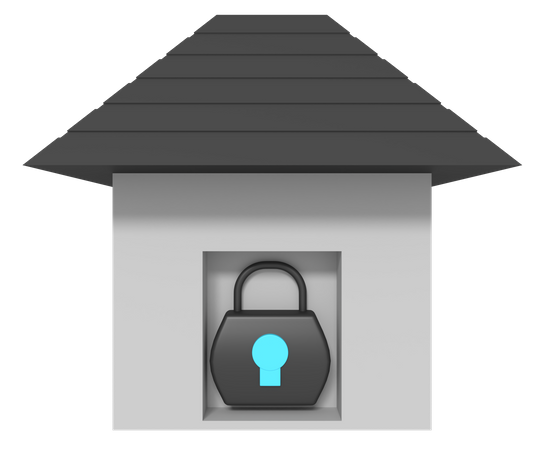 Home Lock  3D Icon